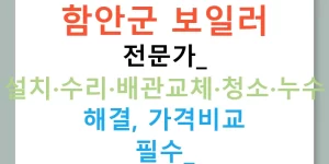 함안군 보일러 전문가: 설치·수리·배관교체·청소·누수 해결, 가격비교 필수!
